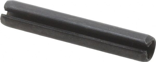 Value Collection - 4mm Diam x 24mm Long Slotted Spring Pin - Grade 1070-1080 Steel, Plain Finish - Exact Tooling