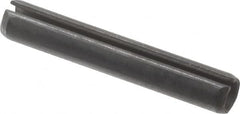 Value Collection - 4mm Diam x 26mm Long Slotted Spring Pin - Grade 1070-1080 Steel, Plain Finish - Exact Tooling