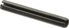 Value Collection - 4mm Diam x 28mm Long Slotted Spring Pin - Grade 1070-1080 Steel, Plain Finish - Exact Tooling