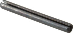Value Collection - 4mm Diam x 35mm Long Slotted Spring Pin - Grade 1070-1080 Steel, Plain Finish - Exact Tooling