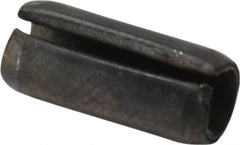 Value Collection - 5mm Diam x 12mm Long Slotted Spring Pin - Grade 1070-1080 Steel, Plain Finish - Exact Tooling