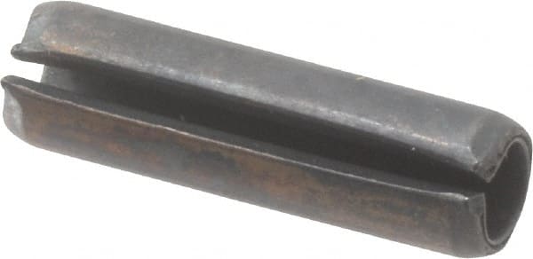 Value Collection - 5mm Diam x 18mm Long Slotted Spring Pin - Grade 1070-1080 Steel, Plain Finish - Exact Tooling