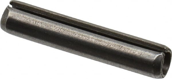 Value Collection - 5mm Diam x 26mm Long Slotted Spring Pin - Grade 1070-1080 Steel, Plain Finish - Exact Tooling