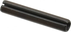 Value Collection - 5mm Diam x 28mm Long Slotted Spring Pin - Grade 1070-1080 Steel, Plain Finish - Exact Tooling