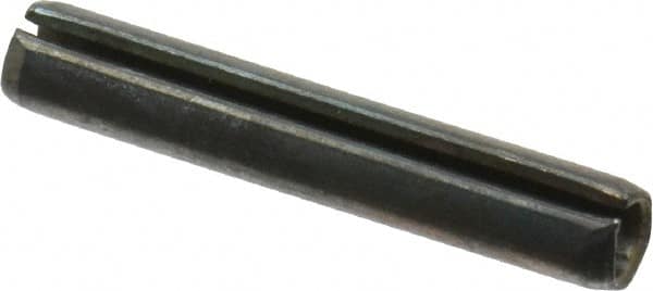 Value Collection - 5mm Diam x 30mm Long Slotted Spring Pin - Grade 1070-1080 Steel, Plain Finish - Exact Tooling