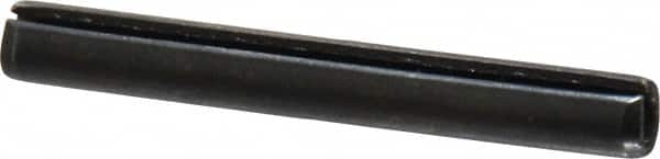 Value Collection - 5mm Diam x 40mm Long Slotted Spring Pin - Grade 1070-1080 Steel, Plain Finish - Exact Tooling