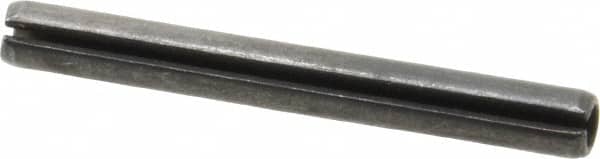 Value Collection - 5mm Diam x 45mm Long Slotted Spring Pin - Grade 1070-1080 Steel, Plain Finish - Exact Tooling