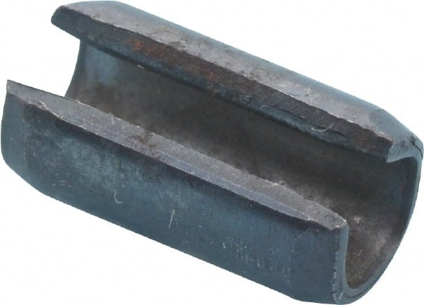 Value Collection - 6mm Diam x 12mm Long Slotted Spring Pin - Grade 1070-1080 Steel, Plain Finish - Exact Tooling