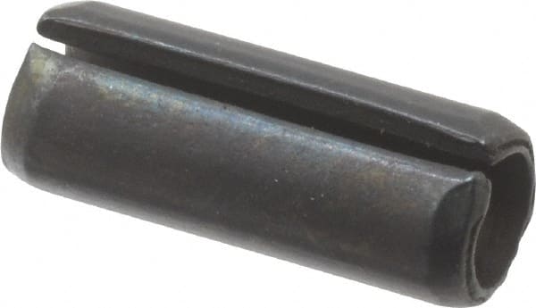 Value Collection - 6mm Diam x 16mm Long Slotted Spring Pin - Grade 1070-1080 Steel, Plain Finish - Exact Tooling