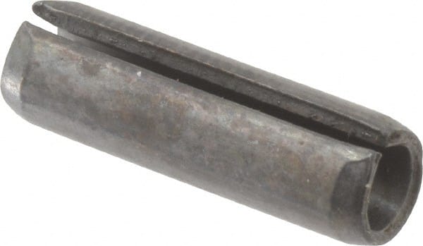 Value Collection - 6mm Diam x 20mm Long Slotted Spring Pin - Grade 1070-1080 Steel, Plain Finish - Exact Tooling