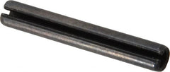Value Collection - 6mm Diam x 40mm Long Slotted Spring Pin - Grade 1070-1080 Steel, Plain Finish - Exact Tooling