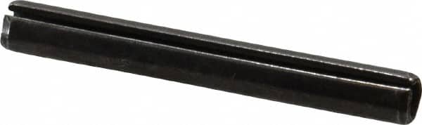 Value Collection - 6mm Diam x 50mm Long Slotted Spring Pin - Grade 1070-1080 Steel, Plain Finish - Exact Tooling