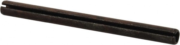 Value Collection - 6mm Diam x 75mm Long Slotted Spring Pin - Grade 1070-1080 Steel, Plain Finish - Exact Tooling