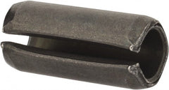 Value Collection - 8mm Diam x 18mm Long Slotted Spring Pin - Grade 1070-1080 Steel, Plain Finish - Exact Tooling