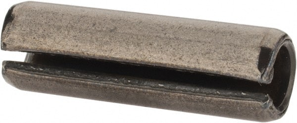 Value Collection - 8mm Diam x 26mm Long Slotted Spring Pin - Grade 1070-1080 Steel, Plain Finish - Exact Tooling