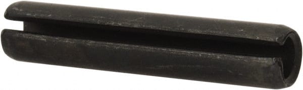 Value Collection - 8mm Diam x 40mm Long Slotted Spring Pin - Grade 1070-1080 Steel, Plain Finish - Exact Tooling
