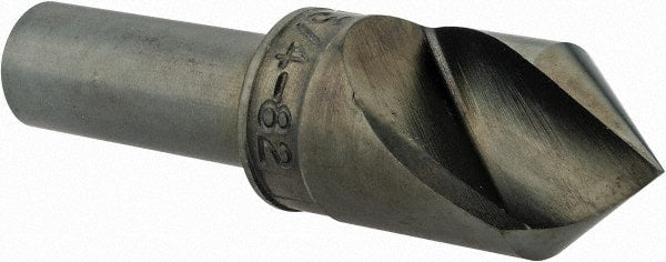 M.A. Ford - 3/4" Head Diam, 1/2" Shank Diam, 1 Flute 82° High Speed Steel Countersink - Exact Tooling