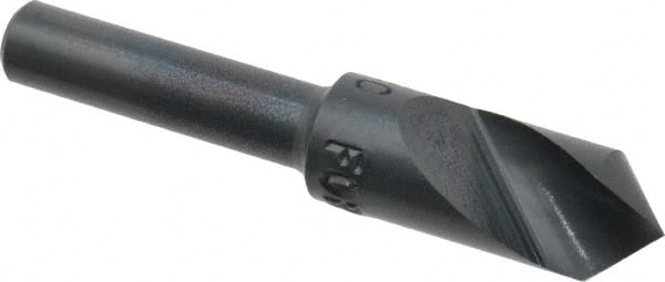 M.A. Ford - 3/8" Head Diam, 1/4" Shank Diam, 1 Flute 90° High Speed Steel Countersink - Exact Tooling