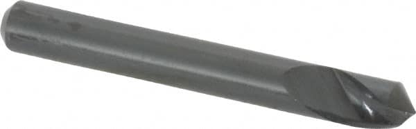 M.A. Ford - 3/16" Head Diam, 3/16" Shank Diam, 1 Flute 100° High Speed Steel Countersink - Bright Finish, 1-1/2" OAL, 0.045" Nose Diam, Single End, Straight Shank, Right Hand Cut - Exact Tooling