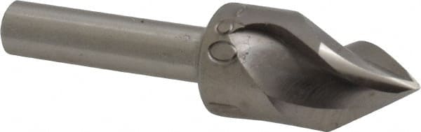 M.A. Ford - 1/2" Head Diam, 1/4" Shank Diam, 3 Flute 60° High Speed Steel Countersink - Exact Tooling