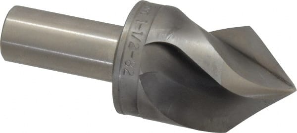 M.A. Ford - 1-1/2" Head Diam, 3/4" Shank Diam, 3 Flute 82° High Speed Steel Countersink - Exact Tooling