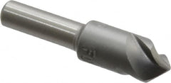 M.A. Ford - 3/8" Head Diam, 1/4" Shank Diam, 3 Flute 90° High Speed Steel Countersink - Exact Tooling