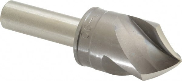 M.A. Ford - 1" Head Diam, 1/2" Shank Diam, 3 Flute 90° High Speed Steel Countersink - Exact Tooling