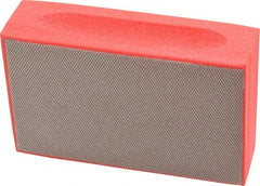 3M - Very Fine Grade, 74 Grit, Diamond Hand Pad - Red, 2-1/4" Wide x 3-3/4" Long, Coated - Exact Tooling