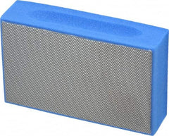 3M - Super Fine Grade, 10 Grit, Diamond Hand Pad - Blue, 2-1/4" Wide x 3-3/4" Long, Coated - Exact Tooling
