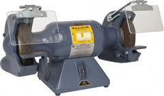 Baldor - 7" Wheel Diam x 1" Wheel Width, 1/2 hp Grinder - 5/8" Arbor Hole Diam, 1 Phase, 3,600 Max RPM, 115 Volts - Exact Tooling