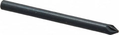 M.A. Ford - 1/8" Head Diam, 1/8" Shank Diam, 6 Flute 60° High Speed Steel Countersink - Exact Tooling