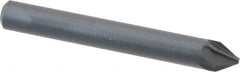 M.A. Ford - 3/16" Head Diam, 3/16" Shank Diam, 6 Flute 60° High Speed Steel Countersink - Bright Finish, 1-1/2" OAL, 0.04" Nose Diam, Single End, Straight Shank, Right Hand Cut - Exact Tooling