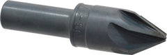 M.A. Ford - 3/4" Head Diam, 1/2" Shank Diam, 6 Flute 60° High Speed Steel Countersink - Exact Tooling