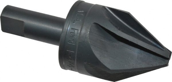 M.A. Ford - 1-1/4" Head Diam, 1/2" Shank Diam, 6 Flute 60° High Speed Steel Countersink - Exact Tooling