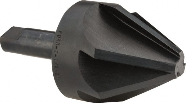 M.A. Ford - 2-1/2" Head Diam, 3/4" Shank Diam, 6 Flute 60° High Speed Steel Countersink - Exact Tooling