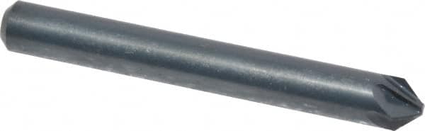 M.A. Ford - 3/16" Head Diam, 3/16" Shank Diam, 6 Flute 82° High Speed Steel Countersink - Exact Tooling