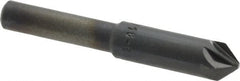 M.A. Ford - 5/16" Head Diam, 1/4" Shank Diam, 6 Flute 82° High Speed Steel Countersink - Bright Finish, 2" OAL, 0.08" Nose Diam, Single End, Straight Shank, Right Hand Cut - Exact Tooling