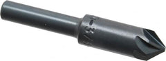 M.A. Ford - 3/8" Head Diam, 1/4" Shank Diam, 6 Flute 82° High Speed Steel Countersink - Exact Tooling