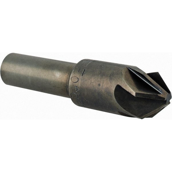 M.A. Ford - 1/2" Head Diam, 3/8" Shank Diam, 6 Flute 82° High Speed Steel Countersink - Exact Tooling