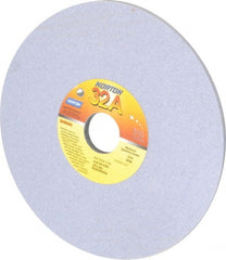 Norton - 8" Diam x 1-1/4" Hole x 1/4" Thick, I Hardness, 100 Grit Surface Grinding Wheel - Aluminum Oxide, Type 1, Fine Grade, 3,600 Max RPM, Vitrified Bond, No Recess - Exact Tooling