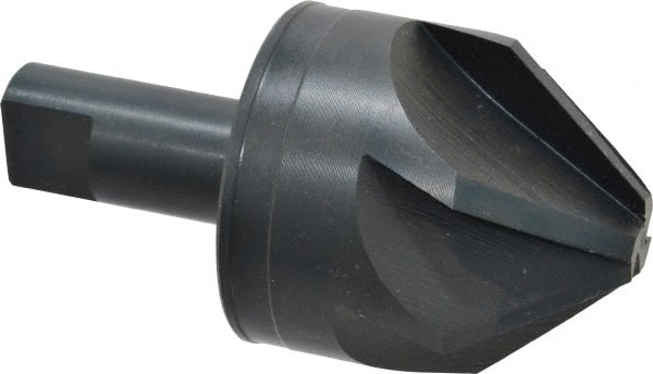 M.A. Ford - 2" Head Diam, 3/4" Shank Diam, 6 Flute 82° High Speed Steel Countersink - Exact Tooling