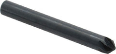 M.A. Ford - 1/4" Head Diam, 1/4" Shank Diam, 6 Flute 90° High Speed Steel Countersink - Exact Tooling