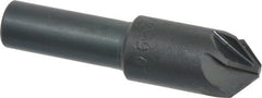 M.A. Ford - 1/2" Head Diam, 3/8" Shank Diam, 6 Flute 90° High Speed Steel Countersink - Exact Tooling