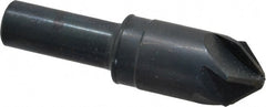 M.A. Ford - 3/4" Head Diam, 1/2" Shank Diam, 6 Flute 90° High Speed Steel Countersink - Exact Tooling