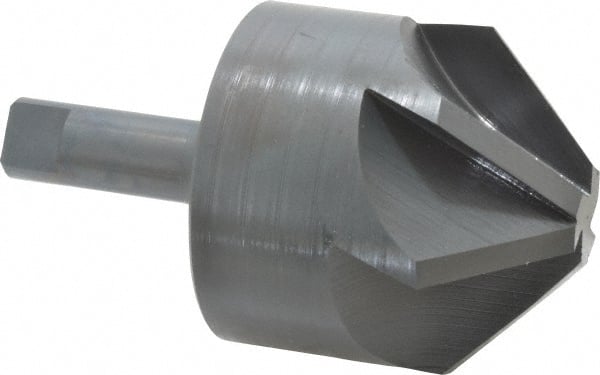 M.A. Ford - 3" Head Diam, 3/4" Shank Diam, 6 Flute 90° High Speed Steel Countersink - Exact Tooling