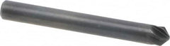 M.A. Ford - 3/16" Head Diam, 3/16" Shank Diam, 6 Flute 100° High Speed Steel Countersink - Bright Finish, 1-1/2" OAL, 0.04" Nose Diam, Single End, Straight Shank, Right Hand Cut - Exact Tooling