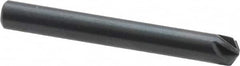 M.A. Ford - 3/16" Head Diam, 3/16" Shank Diam, 6 Flute 120° High Speed Steel Countersink - Exact Tooling
