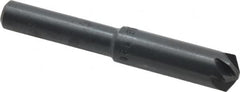 M.A. Ford - 5/16" Head Diam, 1/4" Shank Diam, 6 Flute 120° High Speed Steel Countersink - Bright Finish, 2" OAL, 0.08" Nose Diam, Single End, Straight Shank, Right Hand Cut - Exact Tooling