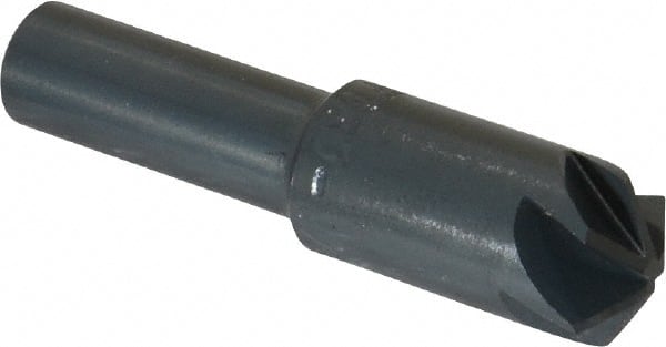 M.A. Ford - 1/2" Head Diam, 3/8" Shank Diam, 6 Flute 120° High Speed Steel Countersink - Exact Tooling
