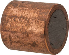 Mag-Mate - 1/4" Diam x 1/4" High, 0.06 Lb Average & 0.11 Lb Max Pull Force, Brass Alnico Shielded Magnet - 800°F Max Operating Temp, 0.032" Wall Thickness - Exact Tooling